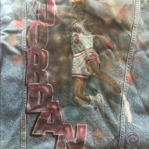 Michael Jordan painted jean jacket(Levi’s)